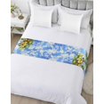 thumbnail image 5 of Xipuska Yellow Lemon Bed Runners for Queen Size Bed, Decorative Bed Throws for Foot of Bed, Summer Blue Sky Ocean Coastal Scenery Bed Runner Sofa Throw Bedding Scarf Protector Slipcover for Bedroom, 5 of 6