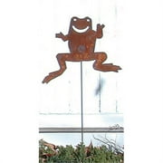 Frog Rusted Garden Stake