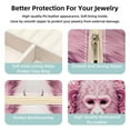 thumbnail image 3 of Pink Monkey Travel Portable Decorative Box - Square Jewelry Storage and Organizer Box for Rings, Earrings, Necklaces, and Bracelets - Suitable for Girls and Women - Necklace Organizer Box, 3 of 6