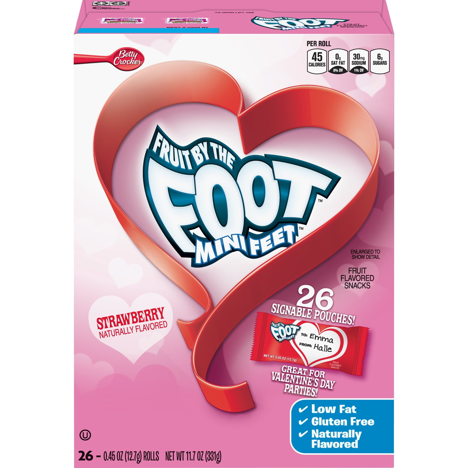 Betty Crocker(R) Fruit by the Foot(TM) Mini Feet(TM) Strawberry Fruit Betty Crocker(R) Fruit by the Foot(TM) Mini Feet(TM) Strawberry Fruit