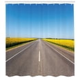thumbnail image 3 of Ambesonne Yellow and Blue Shower Curtain, Sunflowers Road, 69"Wx84"L, Grey Sky Blue, 3 of 3