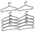 thumbnail image 2 of 10 perchas para ropa, estante organizador de ropa, perchas para pantalones, perchas para camisas, tendedero para el hogar, dormitorio al aire libre, Negro, 2 of 8