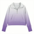 thumbnail image 3 of LIaqionyy Girls Half Zip Sweatshirt Long Sleeve Pullover Lightweight Tops Kids Cute Tee Sweater Thumb Hole, 3 of 5