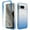 Blue, variant on Feishell Gradient Clear Case for Google Pixel 8 (6.2 inch),Dual Layer Hybrid 2-In-1 PC + TPU Transparent Anti-Scratch Shockproof Lightweight Slim Phone Case,Clear