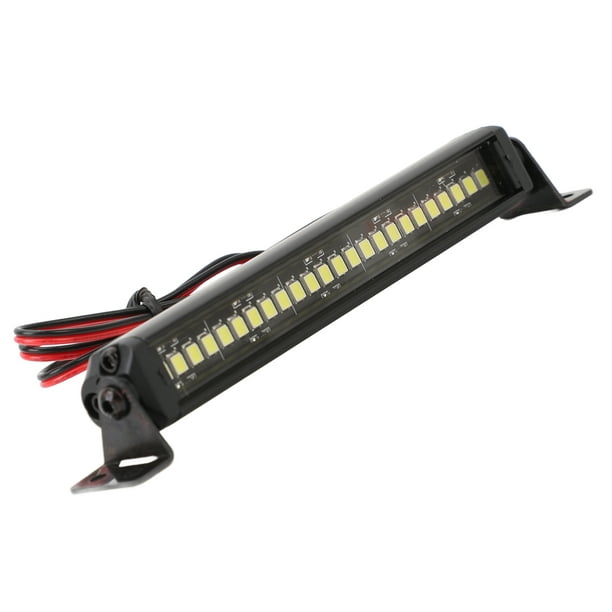 Barra De Luz LED RC, Fácil De Instalar Barra De Luz De Techo De Coche RC DC 5-14V aleación De Aluminio Super Brillante Para Coche Trepador De Control Remoto 1/10