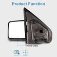 thumbnail image 3 of ECCPP Rear View Mirror Towing Mirror fit for 2004-2014 for F-150 with Left Side Power Heated ADP11643601S, 3 of 5