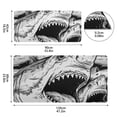 thumbnail image 3 of Big Shark Desk Mats Large Mouse Pad Long Keyboard Computer Rubber Base Non-Slip Mats Accessories Decor for Office Home 16.5"x35.4", 3 of 9