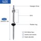 thumbnail image 2 of Hanger Bolts, M10 x 200 mm, Pre-Assembled, V2A, Height-Adjustable, for Photovoltaic Solar Mounting, 2 of 5