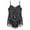 Black, variant on renvena Kids Girls Sparkly Sequins Camisole Tassel leotard Dance Dress 6-14