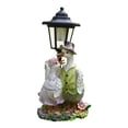 thumbnail image 2 of S SERENABLE Garden Statue Solar Post Lamp Lawn Ornament for Spring Summer Decor Lifelike Duck, 2 of 9