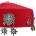 thumbnail image 6 of Traditional Kazakh Cultural Hat with Lightweight Breathable Polyester in Black Red and More, 6 of 8