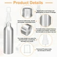 thumbnail image 4 of Uxcell 3pcs Aluminum Fine Mist Spray Bottles 150ml/5oz Metal Small Liquid Alcohol Refillable Travel Container with White Plastic Nozzle Cap for Perfume Skincare Cosmetic Storage Bottle, 4 of 7