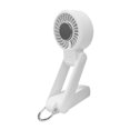 thumbnail image 3 of Ventilador eléctrico personal pequeño, portátil, colgante, recargable, de 5 W, práctico ventilador de escritorio Blanco, 3 of 9