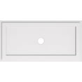 thumbnail image 1 of Ekena Millwork CMP40X20RE-03000 3 in. ID x 14 in. Rectangle Architectural Grade PVC Contemporary Ceiling Medallion, 1 of 1