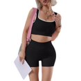 thumbnail image 2 of LEKODE workout sets for women shorts set clothes for women yoga outfits 2 piece set cute athletic sets matching pilates set H Dark Gray L, 2 of 8