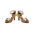 thumbnail image 3 of UKAP Laides Latin Shoe Ankle Strap Sandals Open Toe Dance Shoes Performence Lightweight Gold-7 cm 7.5, 3 of 3