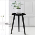 thumbnail image 2 of AWLYLNLL Plant Stand for Indoor Plants,Wood Mid Century Single Plant Table, Modern Plant Shelf for Flower Pot, 16.8" Tall Plant Holder , Small Round Side Table, End Table, 2 of 7
