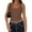 Coffee, variant on Women's Summer Halter Tank Tops Y2K Sleeveless Slim Fitted Backless Shirts Going Out Spring Workout Clothes