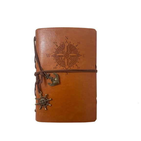 LUVNIMB Refillable Planner Journal 80 Pages, Portable PU Cover Notebook with Detail for Study Notes, Work Planning