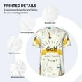 thumbnail image 3 of Rateoe Golf Icons And Golfer Pattern Men’s Baseball Short Sleeve Polo Shirt, Midweight Men's Shirt Golf Shirt Polo Shirts Quick Dry Short-X-Large, 3 of 7
