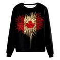 thumbnail image 4 of Fsqjgq Sweatshirt Hoodie Fashion Sweatshirts for Women Jacket Trendy Hoodies Crewneck Oversized Sweatshirts Canada Flag Print Long Sleeve Shirts Fall Tunic Tops Loose Fit Cute Clothes Zip Up Hoodie J, 4 of 5