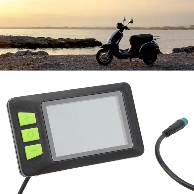 ABS LCD Display Meter, Portable Durable Convenient Electric Bike LCD Display Meter Practical for Electric Scooter