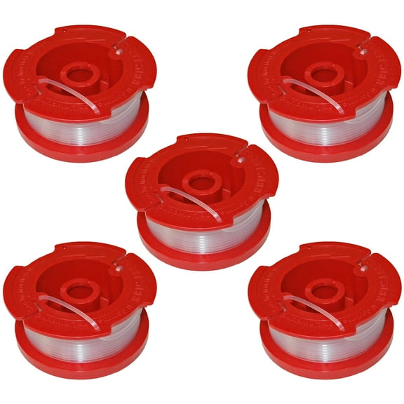 Black and Decker LST220/LST136 Trimmer 5 Pack Replacement Spool # 90564281C-5PK