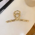 thumbnail image 4 of Pinza de cangrejo para el pelo para mujer, 2 uds., pinza de metal rubio, pinza para el pelo gruesa, accesorios para el cabello para mujeres y niñas, 4 of 5