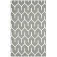 thumbnail image 2 of SAFAVIEH Cambridge Mirabelle Geometric Wool Area Rug, Dark Gray/Ivory, 5' x 8', 2 of 7