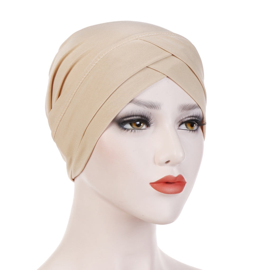 Shiny Women Turban Colorful Diamond Beanie Cap Headscarf Muslim Hijab Chemo Hat 