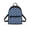 Blue White Stars Print, variant on Triangle Pattern Zipper Closure Small Backpack, Smooth Zipper Travel Shoulder Bag with Adjustable Strap for Outing Outdoor