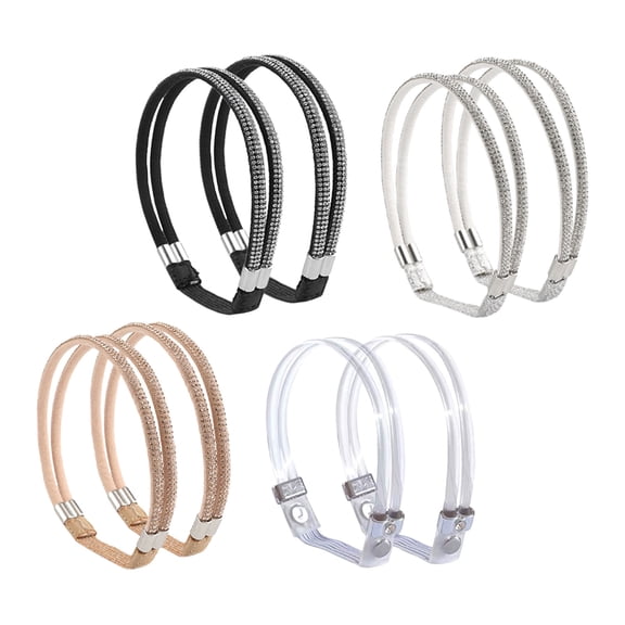 HAMPPLIES Detachable Rhinestone Shoe Straps for High Heels Assorted Colors