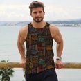 thumbnail image 6 of Daiia Polynesian Turtles Printed Men's Quick Dry Fit Muscle Tank Top Slim-Fit Tank Workout Tank Top Lightweight Sports Tank Top-XX-Large, 6 of 7