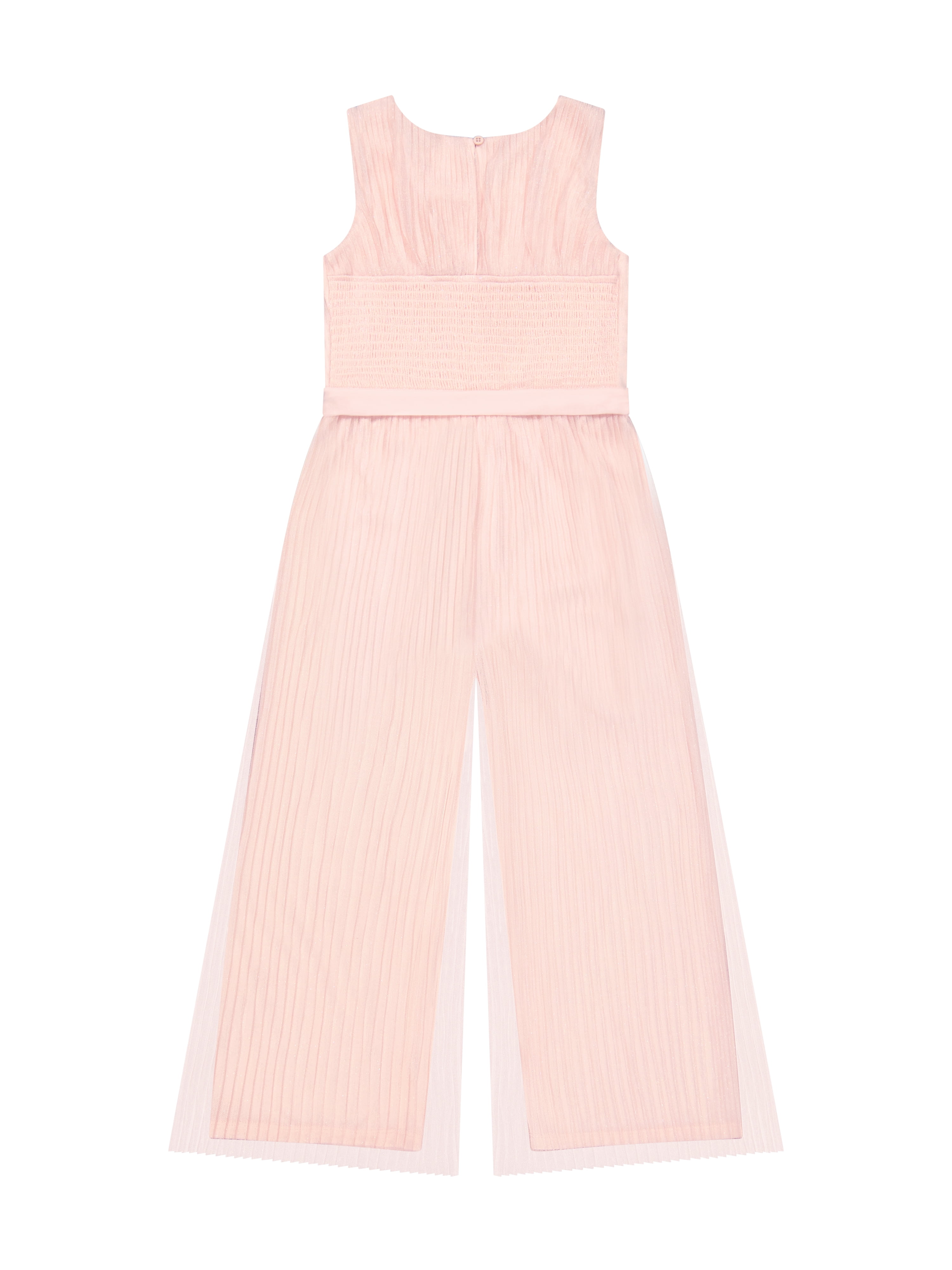 Kensie Girl Sleeveless Pleated Lurex Mesh Jumpsuit, Sizes 4-16