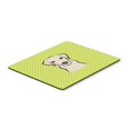 thumbnail image 1 of Caroline's Treasures - Alfombrilla para ratón de Labrador, color verde lima, amarillo, con tablero de ajedrez, / Hot Pad / Trivet (BB1284MP) Caroline's Treasures BB1284MP, 1 of 1