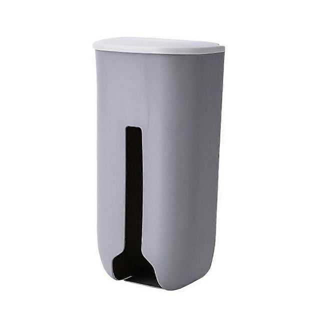 1Pc Wall-mounted Plastic Bag Storage Box Simplicity Wall Hanging Garbage Bag Storage Container