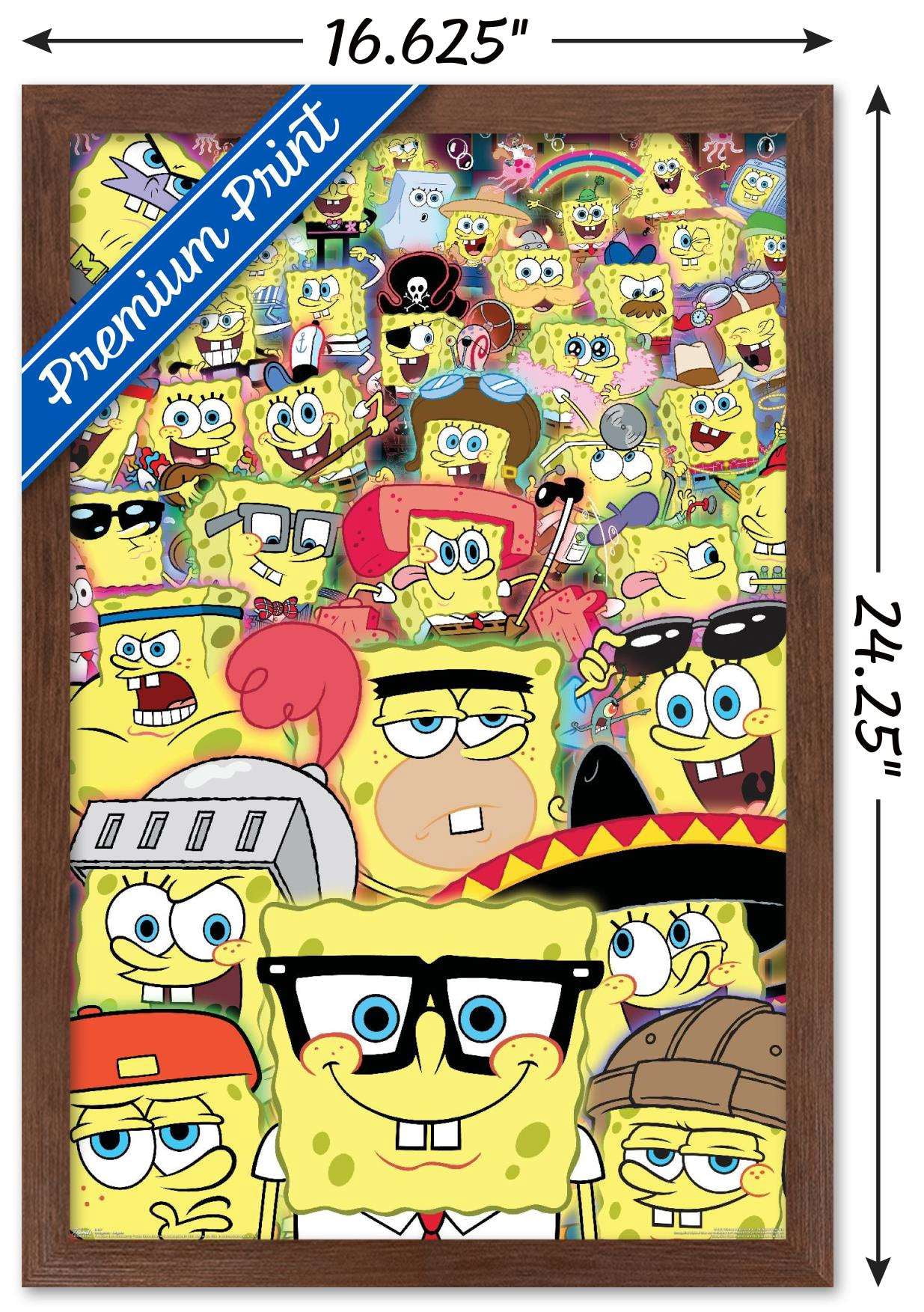 Nickelodeon Spongebob - Disguise Wall Poster, 14.725" x 22.375", Framed