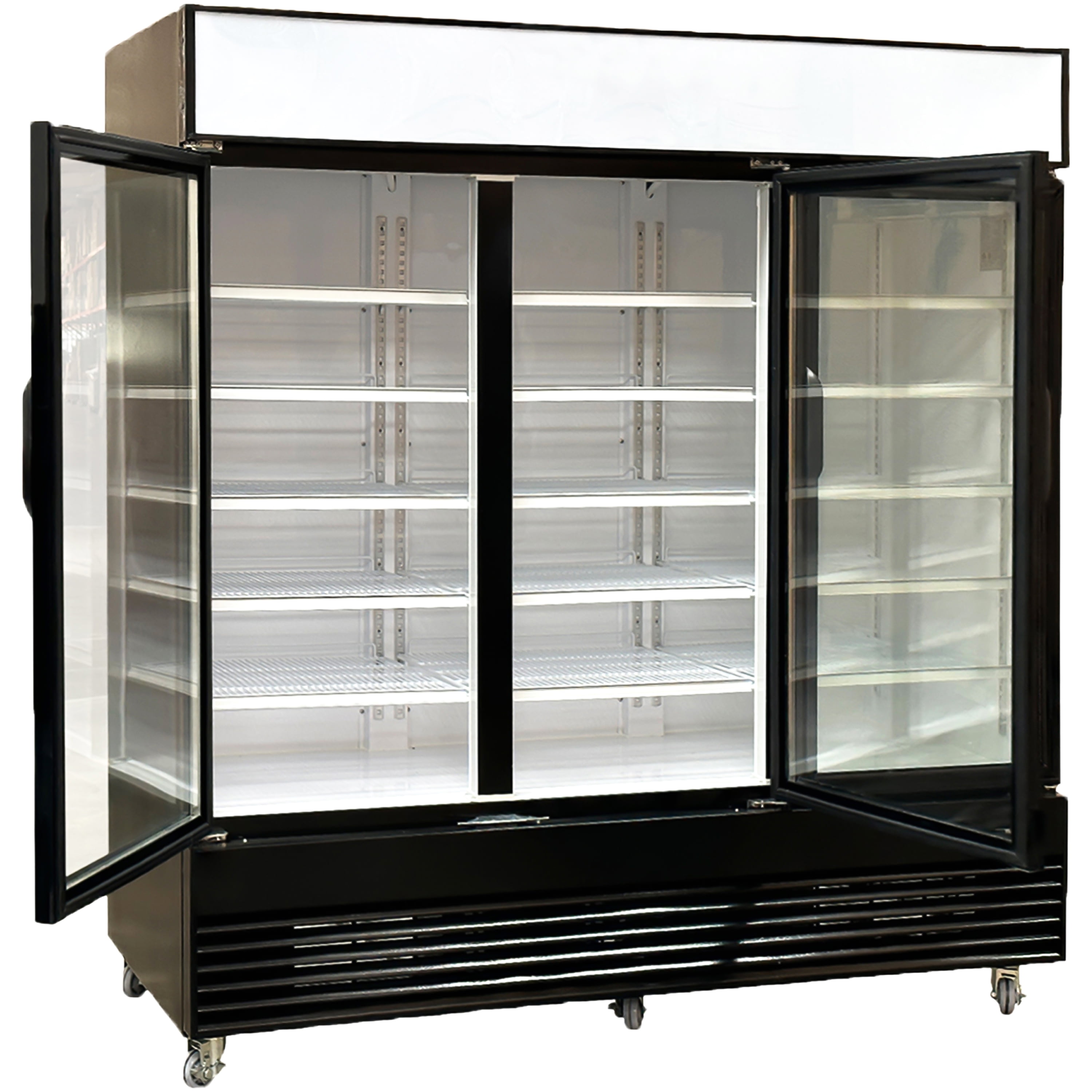 NSF 78.5 in.3-Glass Door Merchandiser Refrigerator - 69.5 Cu.Ft. Commercial Beverage Display