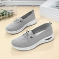 thumbnail image 4 of Orthopedic Shoes,Womens Slip On Walking Shoes,Orthopedic Sneakers for Women,Slip On Sneakers Women Breathable Mesh Knitted Woven Low Top Walking Shoes Lightweight Wide Width Non-Slip Shoes,Gray,7.5, 4 of 7