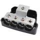 thumbnail image 4 of 4 Way Power Distribution Block 1 x 0/2/4 Gauge in /4 x 4/8 Gauge Out Ground Distributor Block for C, 4 of 5