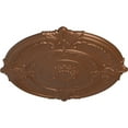 thumbnail image 3 of 39 1/2"OD x 2 1/2"P Attica Ceiling Medallion (Fits Canopies up to 3 3/4"), Hand-Painted Polished Copper, 3 of 5