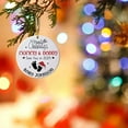 thumbnail image 4 of Christmas Tree Ornament with Babies Footprints, Our First Christmas As Mom & Dad Ornament 2024, Parents Pregnancy Announcement Gift, Baby Due Surprise Celebration, 4 of 5