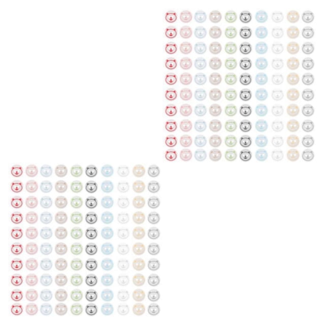 crativent 150pieces Easy Threading Resin Buttons Impact-resistant Non-deformable Wide Application 2Set
