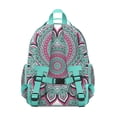 thumbnail image 4 of Zen Inspired Pattern Spiritual Awakening Print Lotus Flower Yoga Art Student Backpack Adjustable Shoulder Straps Chest Strap Durable, 4 of 6
