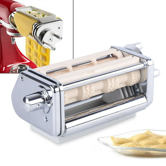 Professional Ravioli Maker Attachment for Kitchen, Stainless Steel Ravioli Maker Accessories