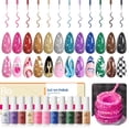 thumbnail image 1 of Set de esmaltes en gel para decoración de uñas Beetles, 12 colores reflectantes, 1 of 8
