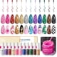thumbnail image 1 of Set de esmaltes en gel para decoración de uñas Beetles, 12 colores reflectantes, 1 of 8