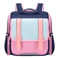 thumbnail image 2 of Backpack with Simple Flap Design Lightweight Breathable Straps Multi Color Elementary School Bookbag for Age 4t 5t 6t, 5th 6th, 2 of 3