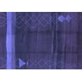 thumbnail image 1 of Ahgly Company Machine Washable Indoor Rectangle Oriental Blue Industrial Area Rugs, 2' x 3', 1 of 4