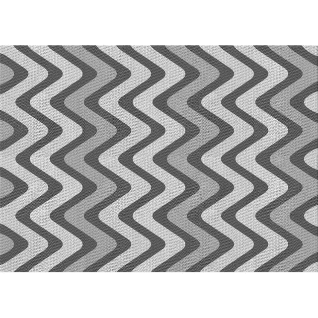 Ahgly Company Tapis d'Intérieur Lavables en Machine Rectangle Transitionnel Gris Frêne, 7' x 10'